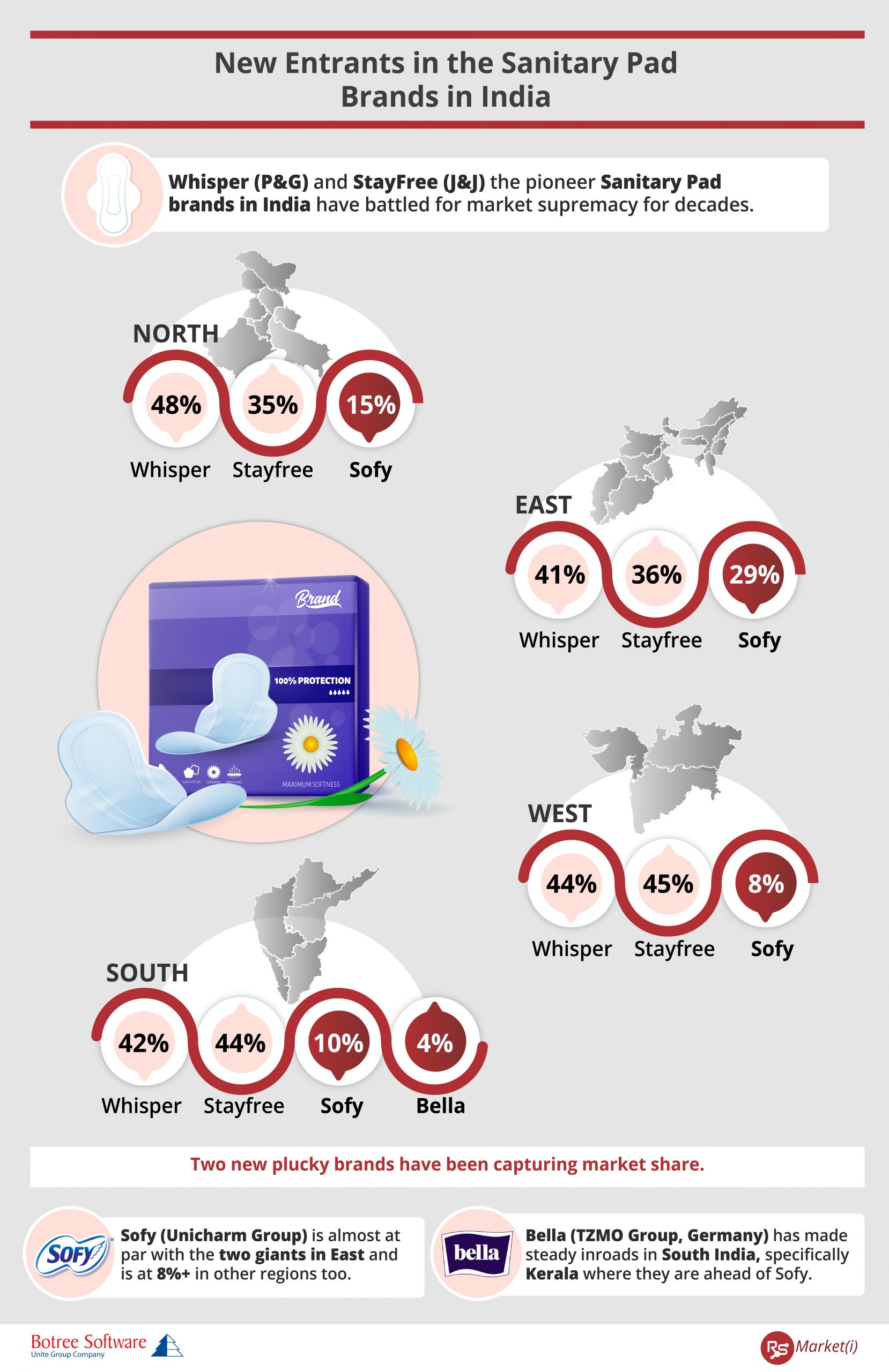 Sanitary Pad Market Infographic In India